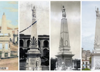La Pirámide de Mayo, el homenaje a los miembros de la Primera Junta que, en realidad, es un obelisco